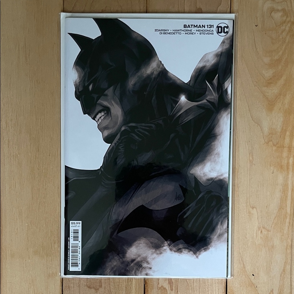 DC Batman 131 Comic with Black and Gray Art